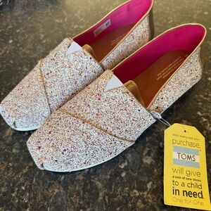 TOMS Women's Glitter Flats